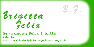 brigitta felix business card